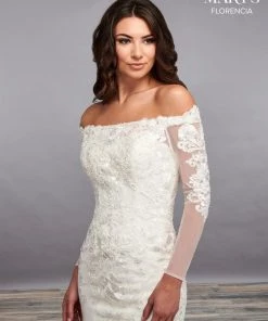 Florencia By Mary's Bridal Long Sleeve Mermaid Bridal Gown By Mary's Bridal MB3091 Wedding Dresses 10 Florencia By Mary's Bridal Long Sleeve Mermaid Bridal Gown By Mary's Bridal MB3091 Wedding Dresses