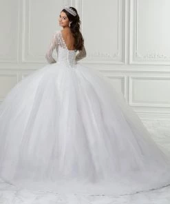 House Of Wu Fiesta Gowns Long Sleeve Quinceanera Dress By Fiesta Gowns 56424