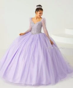 House Of Wu Fiesta Gowns Long Sleeve Quinceanera Dress By Fiesta Gowns 56434 Quinceañera