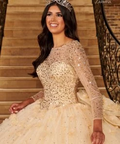 Long Sleeve Quinceanera Dress By Mary's Bridal MQ1096 18 Long Sleeve Quinceanera Dress By Mary's Bridal MQ1096