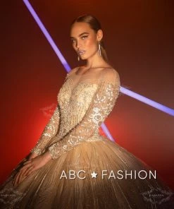 Ragazza Fashion Quinceañera Long Sleeve Quinceanera Dress By Ragazza DV75-575