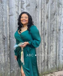 Prom Long Sleeve Satin Curve Gown By Cinderella Divine 7478C 20 Prom Long Sleeve Satin Curve Gown By Cinderella Divine 7478C