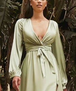 Prom Long Sleeve Satin Gown By Cinderella Divine 7475