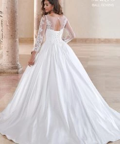 Mary's Bridal Ball Gowns Collection Wedding Dresses Long Sleeve Wedding Ball Gown By Mary's Bridal MB6081