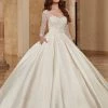Mary's Bridal Ball Gowns Collection Wedding Dresses Long Sleeve Wedding Ball Gown By Mary's Bridal MB6086