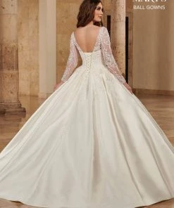 Mary's Bridal Ball Gowns Collection Wedding Dresses Long Sleeve Wedding Ball Gown By Mary's Bridal MB6086