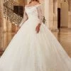 Mary's Bridal Ball Gowns Collection Long Sleeve Wedding Ball Gown By Mary's Bridal MB6092 2 Mary's Bridal Ball Gowns Collection Long Sleeve Wedding Ball Gown By Mary's Bridal MB6092