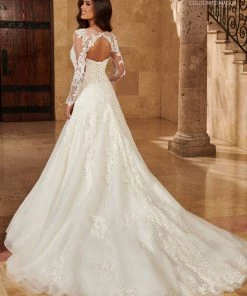 Mary's Bridal Couture Damour Collection Long Sleeve Wedding Dress By Mary's Bridal MB4125