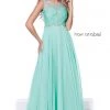 Long Sleeveless Beaded Illusion Dress By Nox Anabel 8155 Prom