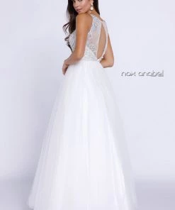 Beaded Long Sleeveless Illusion Dress By Nox Anabel 8248 10 Beaded Long Sleeveless Illusion Dress By Nox Anabel 8248