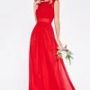 Long Sleeveless Chiffon Dress By Cinderella Divine 1465 Prom