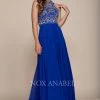 Prom Beaded Long Sleeveless Dress By Nox Anabel 8277