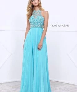 Prom Beaded Long Sleeveless Dress By Nox Anabel 8277