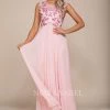Long Sleeveless Dress With Floral Embroidery By Nox Anabel 8306 Prom