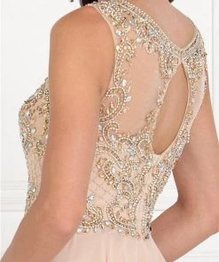 Long Sleeveless Dress With Jeweled Bodice By Elizabeth K GL1565 16 Long Sleeveless Dress With Jeweled Bodice By Elizabeth K GL1565