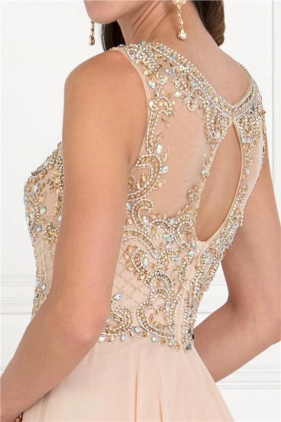 Long Sleeveless Dress With Jeweled Bodice By Elizabeth K GL1565 9 Long Sleeveless Dress With Jeweled Bodice By Elizabeth K GL1565