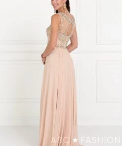 Long Sleeveless Dress With Jeweled Bodice By Elizabeth K GL1565 15 Long Sleeveless Dress With Jeweled Bodice By Elizabeth K GL1565