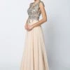 Long Sleeveless Dress With Lace Applique Bodice By Juliet 653 Prom