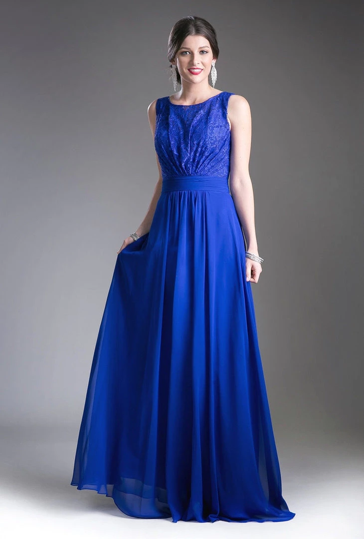 Long Lace Bodice Chiffon Dress By Cinderella Divine 1019 Prom 9 Long Lace Bodice Chiffon Dress By Cinderella Divine 1019 Prom