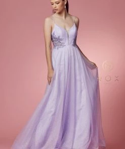 Long Sleeveless Glitter Dress By Nox Anabel T1033 Prom 17 Long Sleeveless Glitter Dress By Nox Anabel T1033 Prom