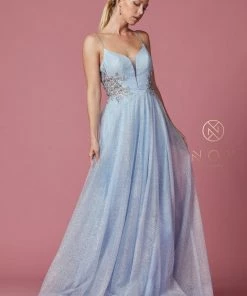 Long Sleeveless Glitter Dress By Nox Anabel T1033 Prom 14 Long Sleeveless Glitter Dress By Nox Anabel T1033 Prom