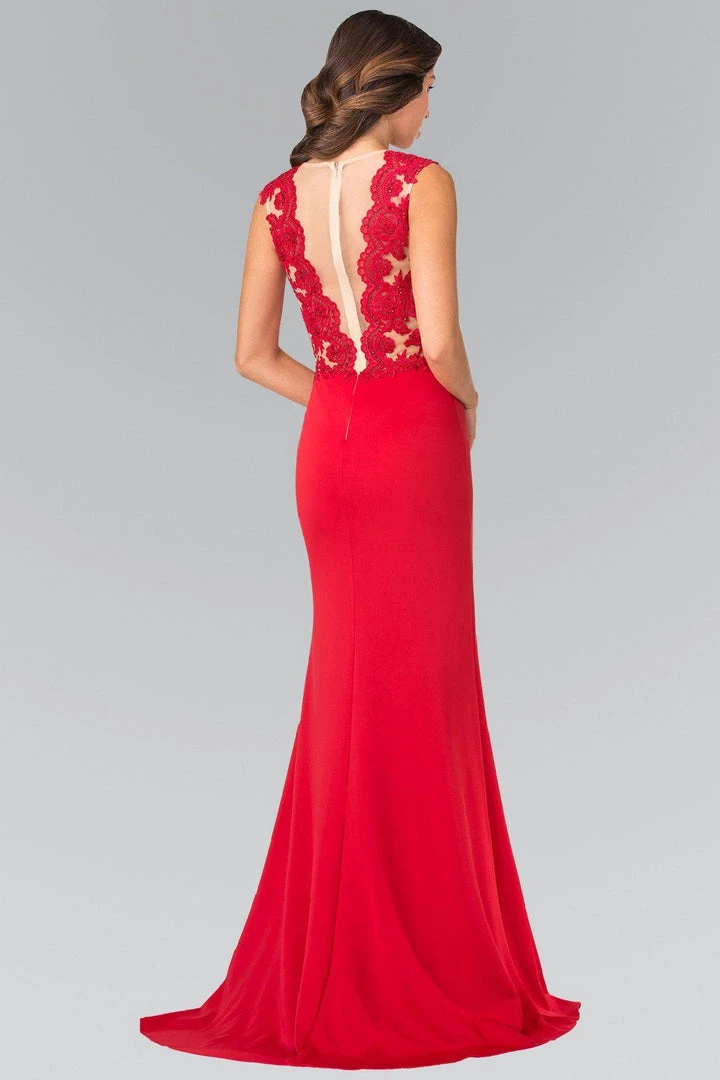 Long Sleeveless Lace Embellished Dress By Elizabeth K GL2286 8 Long Sleeveless Lace Embellished Dress By Elizabeth K GL2286