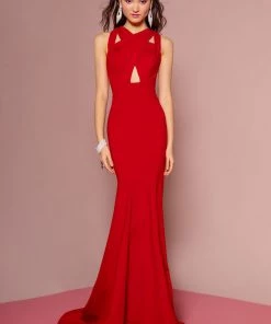 Prom Long Sleeveless Mermaid Dress With Cut Outs By Elizabeth K GL2706