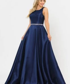 Long Sleeveless Mikado Dress By Poly USA 8678 Prom 26 Long Sleeveless Mikado Dress By Poly USA 8678 Prom