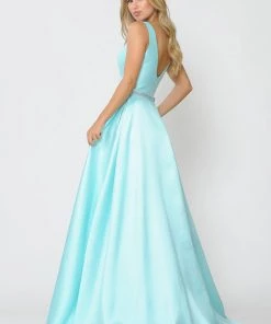 Long Sleeveless Mikado Dress By Poly USA 8678 Prom 30 Long Sleeveless Mikado Dress By Poly USA 8678 Prom