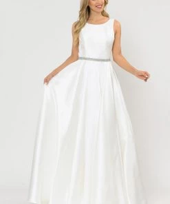 Long Sleeveless Mikado Dress By Poly USA 8678 Prom 34 Long Sleeveless Mikado Dress By Poly USA 8678 Prom