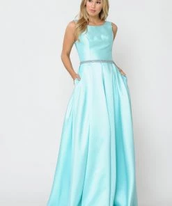 Long Sleeveless Mikado Dress By Poly USA 8678 Prom 27 Long Sleeveless Mikado Dress By Poly USA 8678 Prom