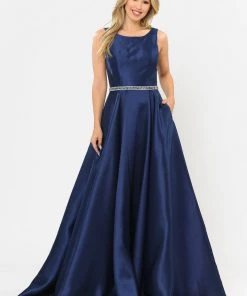 Long Sleeveless Mikado Dress By Poly USA 8678 Prom 23 Long Sleeveless Mikado Dress By Poly USA 8678 Prom