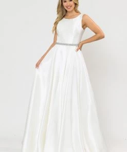 Long Sleeveless Mikado Dress By Poly USA 8678 Prom 31 Long Sleeveless Mikado Dress By Poly USA 8678 Prom