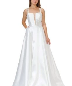 Long Sleeveless Mikado Dress With Strappy Back By Poly USA 8476 15 Long Sleeveless Mikado Dress With Strappy Back By Poly USA 8476