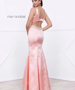 Prom Long Sleeveless Open-Back Mermaid Dress By Nox Anabel 8320