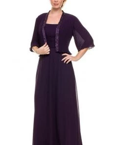 Long Sleeveless Dress With Jacket By Nox Anabel 5099