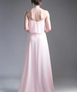 Long Sleeveless Flounce Dress By Cinderella Divine 13010