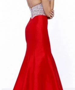 Long Strapless Beaded Mermaid Dress By Nox Anabel 8243 Prom