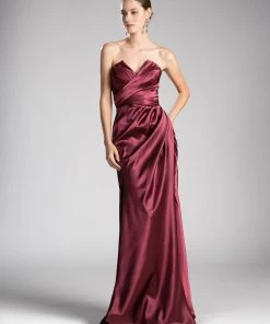 Long Satin Sheath Dress By Cinderella Divine CF290 Prom 12 Long Satin Sheath Dress By Cinderella Divine CF290 Prom
