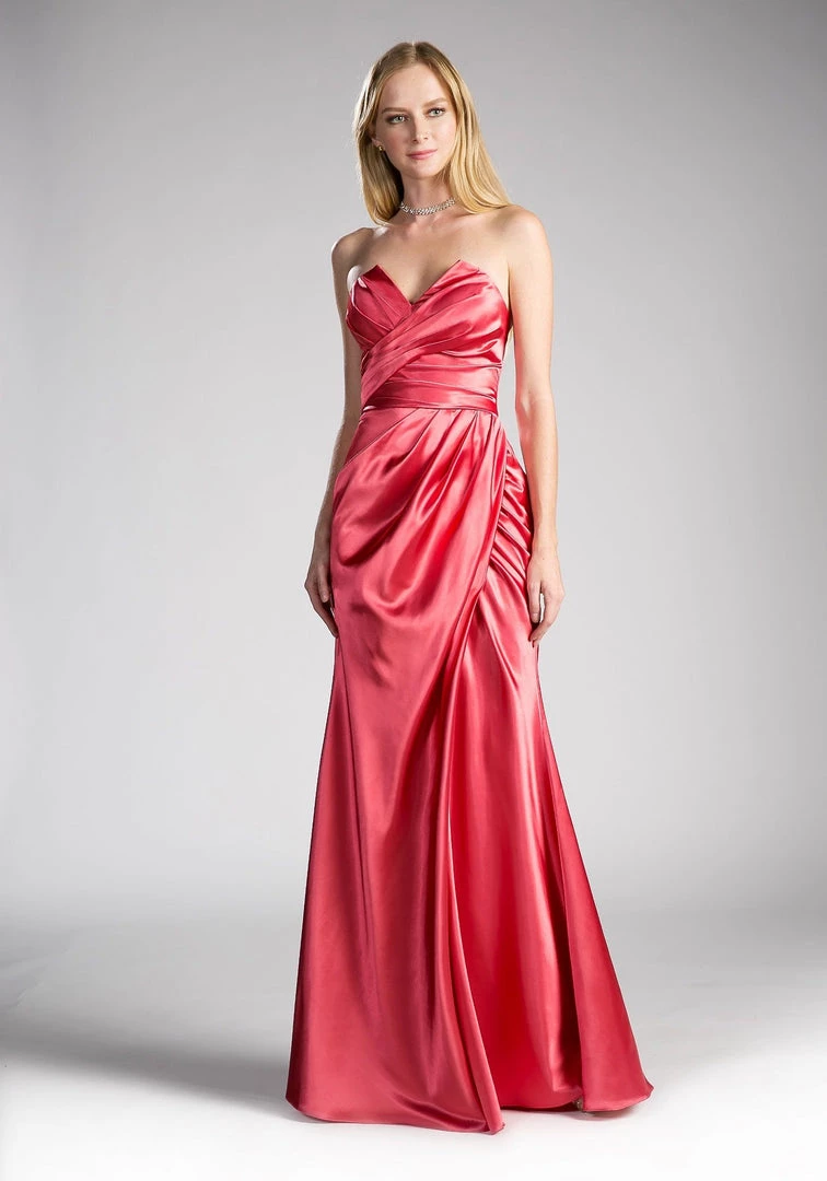 Long Satin Sheath Dress By Cinderella Divine CF290 Prom 3 Long Satin Sheath Dress By Cinderella Divine CF290 Prom