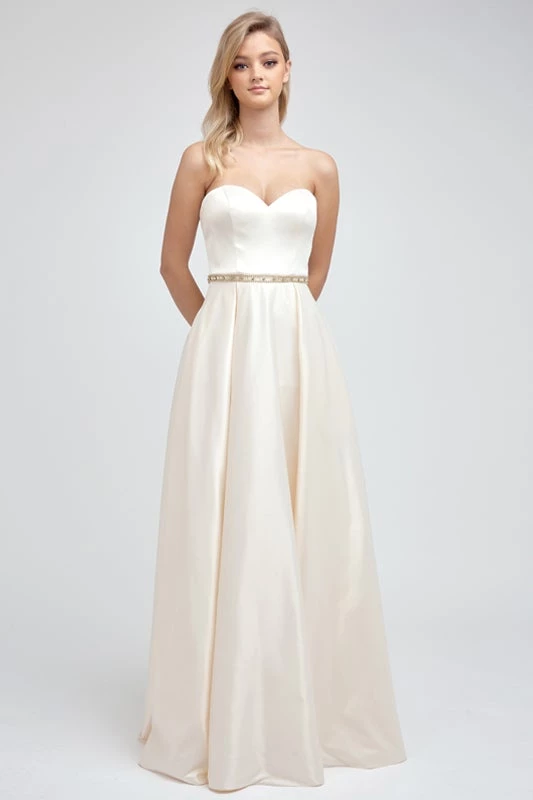 Prom Long Strapless Satin Dress By Juliet 688 7 Prom Long Strapless Satin Dress By Juliet 688