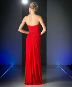 Prom Long Strapless Sweetheart Dress By Cinderella Divine 601