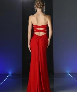 Long Strapless Sweetheart Dress By Cinderella Divine 663