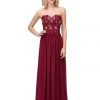 Starbox Prom Long Strapless Sweetheart Dress With Beaded Appliques By Star Box 6197