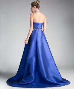 Prom Long Strapless Mikado Dress By Cinderella Divine 455