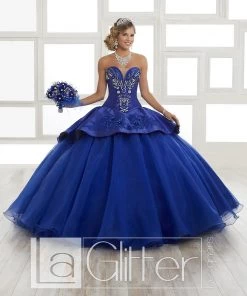 LA Glitter By House Of Wu Long Strapless Two-Piece Dress By House Of Wu LA Glitter 24028