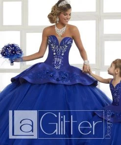 LA Glitter By House Of Wu Long Strapless Two-Piece Dress By House Of Wu LA Glitter 24028