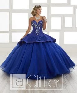 LA Glitter By House Of Wu Long Strapless Two-Piece Dress By House Of Wu LA Glitter 24028