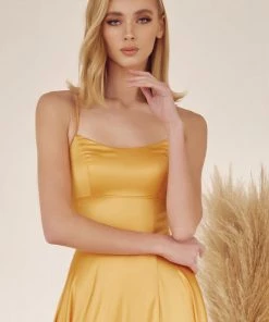 Prom Long Strappy Back Square Neck Dress By Juliet 278