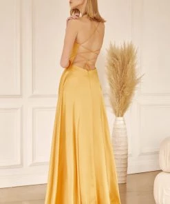 Prom Long Strappy Back Square Neck Dress By Juliet 278